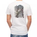 【Tシャツ】ブラックバスのバイト　ペイント風　モノトーン