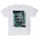 【Tシャツ】Gone Bass Fishing ローライダーポスター風　エメラルドグリーン