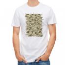 【Tシャツ】ブラックバス　迷彩柄　ベージュカラー