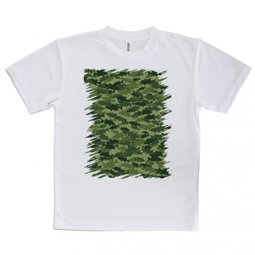 【Tシャツ】ブラックバス　迷彩柄　フォレストグリーン