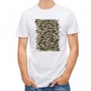 【Tシャツ】ブラックバス　迷彩柄　ブラウンカラー