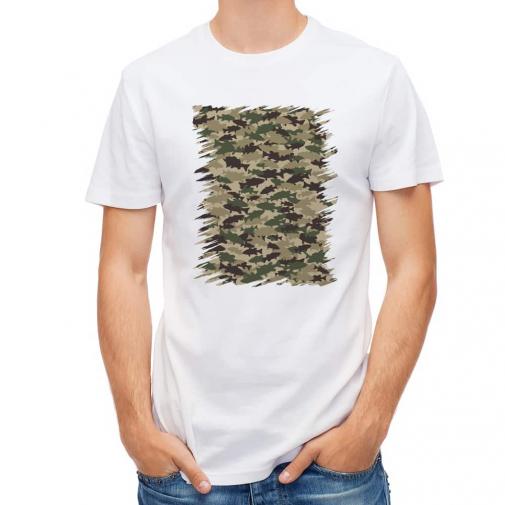 【Tシャツ】ブラックバス　迷彩柄　ブラウンカラー