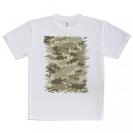 【Tシャツ】ブラックバス　迷彩大柄　ベージュカラー