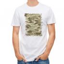 【Tシャツ】ブラックバス　迷彩大柄　ベージュカラー