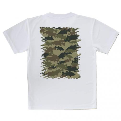 【Tシャツ】ブラックバス　迷彩大柄　アーミーカラー