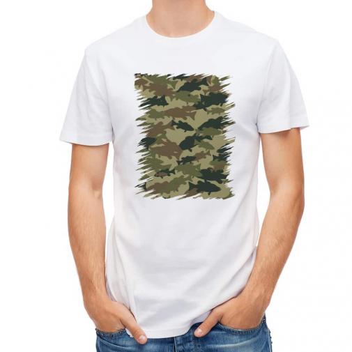 【Tシャツ】ブラックバス　迷彩大柄　アーミーカラー