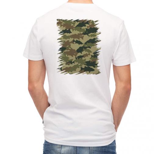 【Tシャツ】ブラックバス　迷彩大柄　アーミーカラー