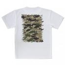 【Tシャツ】ブラックバス　迷彩大柄　ブラウンカラー