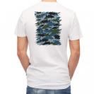 【Tシャツ】ブラックバス　迷彩大柄　ブルー