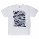 【Tシャツ】ブラックバス　迷彩大柄　ライトブルー