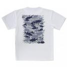 【Tシャツ】ブラックバス　迷彩大柄　ライトブルー