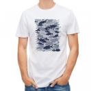 【Tシャツ】ブラックバス　迷彩大柄　ライトブルー