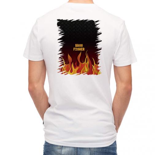 【Tシャツ】BASS FISHER　ファイヤーパターン