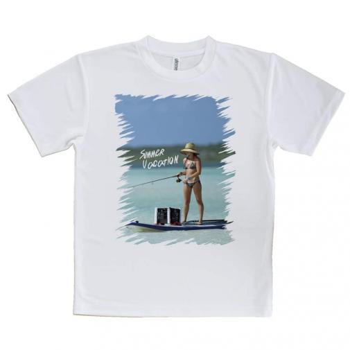 【Tシャツ】ビキニフィッシング　釣りガール