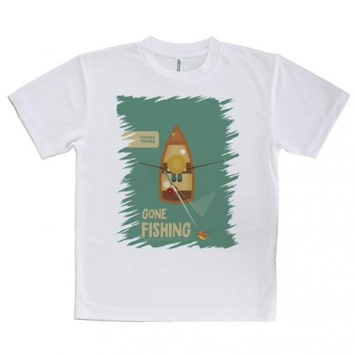 【Tシャツ】ボート釣りに行く!　GONE FISHING