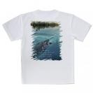 【Tシャツ】クローズアップ!　水中でニジマスが掛かった瞬間!