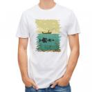 【Tシャツ】Fishing on the boat　イラスト