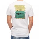 【Tシャツ】Fishing on the boat　イラスト