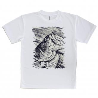 【Tシャツ】ブラックバス　ハンドランディング　モノトーン