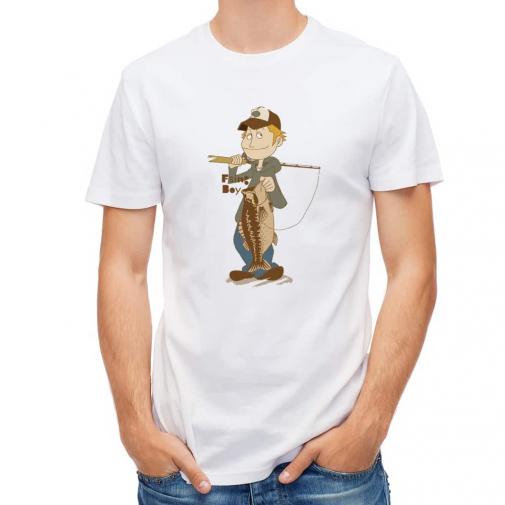 【Tシャツ】釣りボーイ　イラスト