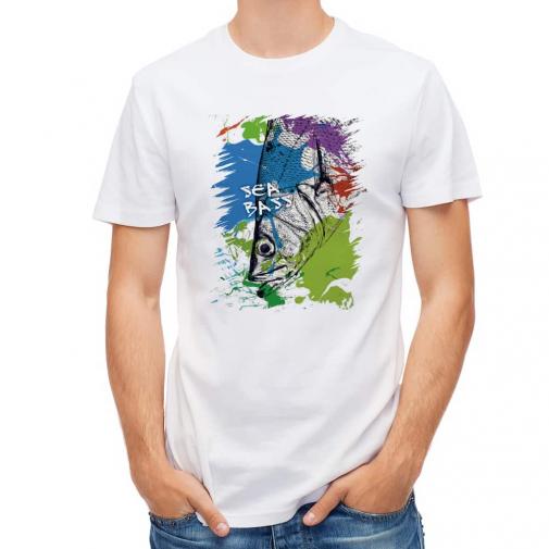 【Tシャツ】シーバス(ヒラスズキ)　ペンキペイント