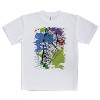 【Tシャツ】シーバス(ヒラスズキ)　ペンキペイント