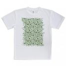 【Tシャツ】釣具のシームレスパターン　グリーン