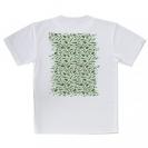 【Tシャツ】釣具のシームレスパターン　グリーン