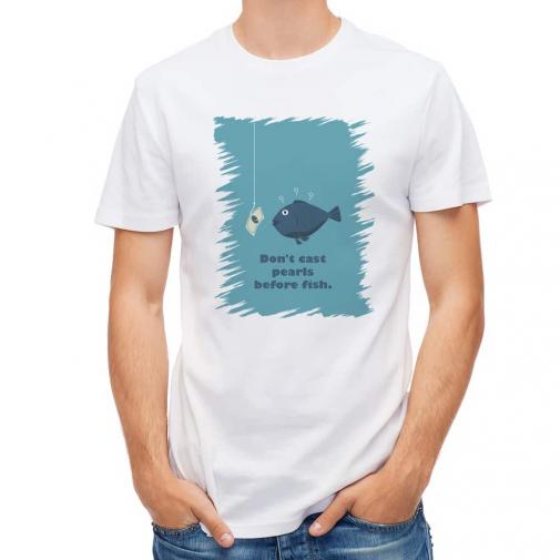 【Tシャツ】魚に真珠(お金)