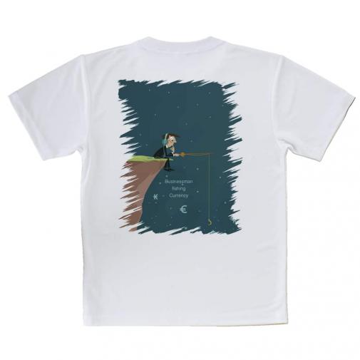 【Tシャツ】Businessman fishing Currency