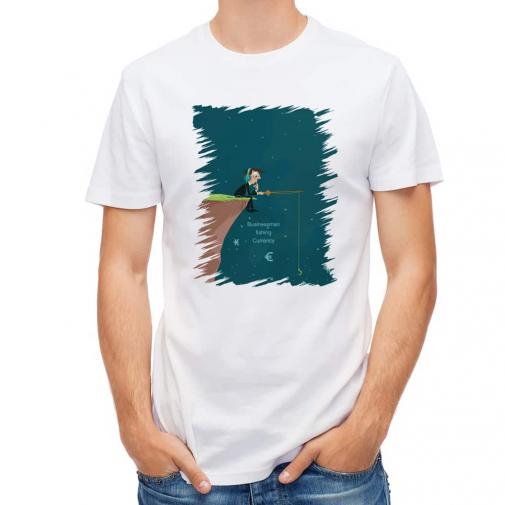 【Tシャツ】Businessman fishing Currency