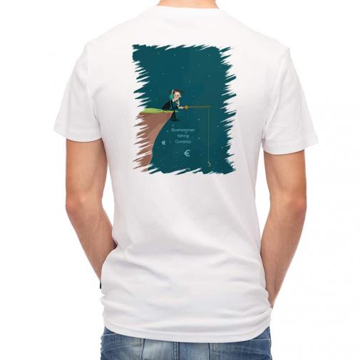 【Tシャツ】Businessman fishing Currency