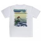 【Tシャツ】葛飾北斎　富嶽三十六景 甲州石班澤のイラスト