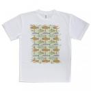 【Tシャツ】サーモンのシームレイスデザイン