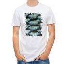 【Tシャツ】ウロコ　ブルーパール