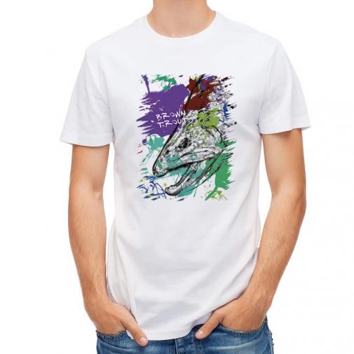 【Tシャツ】ブラウントラウト　ペンキペイント