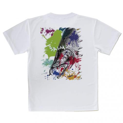 【Tシャツ】サケ　ペンキペイント
