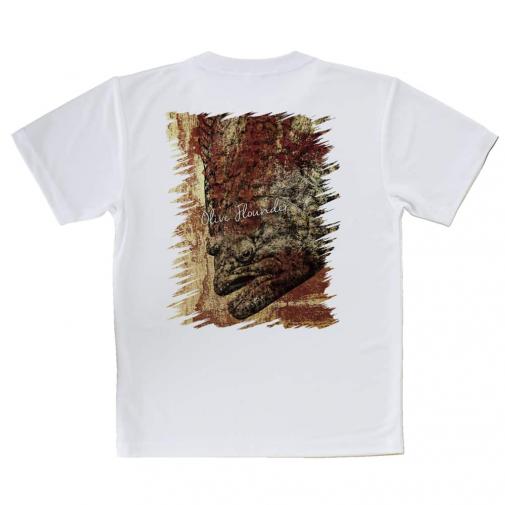 【Tシャツ】ヒラメ　鉄錆