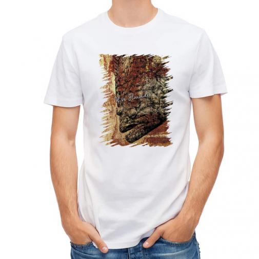 【Tシャツ】ヒラメ　鉄錆