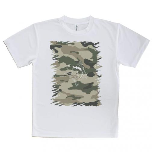 【Tシャツ】迷彩&ブラックバスのイラスト　パート2