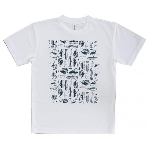 【Tシャツ】トラウトのシームレスパターン