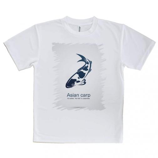 【Tシャツ】錦鯉(アジアン　カープ)　ホワイト