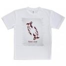 【Tシャツ】錦鯉　紅白　Koi Fish　ホワイト