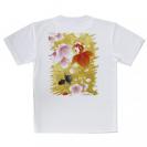 【Tシャツ】金魚と金屏風