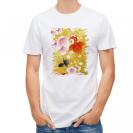 【Tシャツ】金魚と金屏風