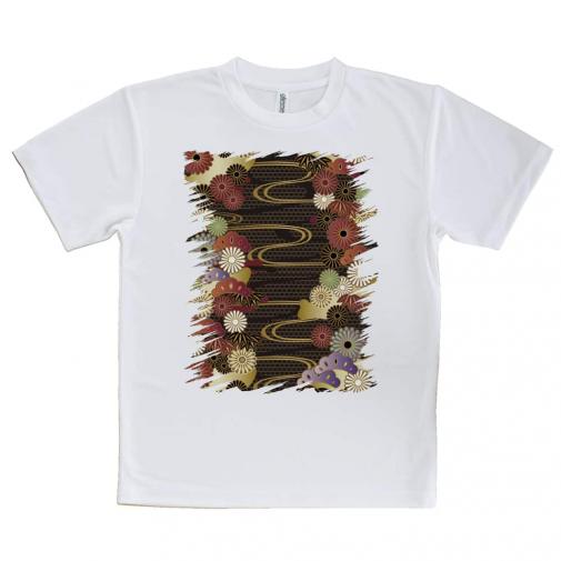 【Tシャツ】着物柄　金屏風