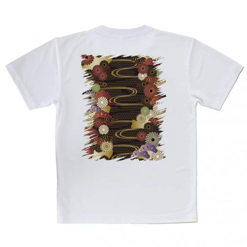 【Tシャツ】着物柄　金屏風