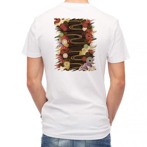 【Tシャツ】着物柄　金屏風