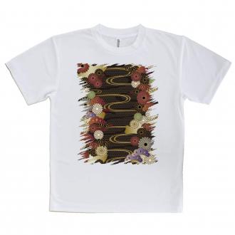 【Tシャツ】着物柄　金屏風