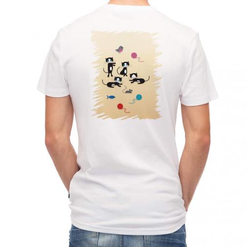【Tシャツ】白黒猫の日常